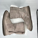 women Ugg Mayfaire Sherpa Side Zip Boots Gray Shoes 9