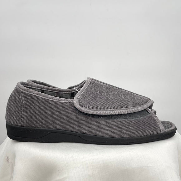 men Soft Nest NWT Memory Foam Slippers Gray Shoes 12