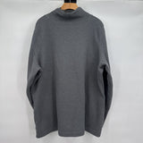 women LL Bean Diamond Knit Cowl Neck Gray Jacket 2X