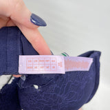 women Savage X Fenty NWT Lace Balconette Bra Midnight Blue Intimates/Sleepwear 38DDD