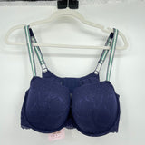women Savage X Fenty NWT Lace Balconette Bra Midnight Blue Intimates/Sleepwear 38DDD