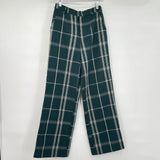 women Forever 21 Plaid Trousers Hunter Green Pants M