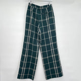 women Forever 21 Plaid Trousers Hunter Green Pants M