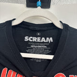 unisex Scream Scream Graphic Black Red Knit Top S