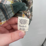 men The Normal Brand MSRP $138 Plaid Flannel Green Multi Top L