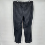 women Cartonnier - Anthro Pinstripe Trouser Black Pants 10