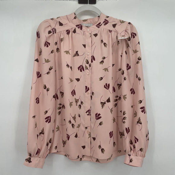 women Joie Floral Print Blouse Pink Top S