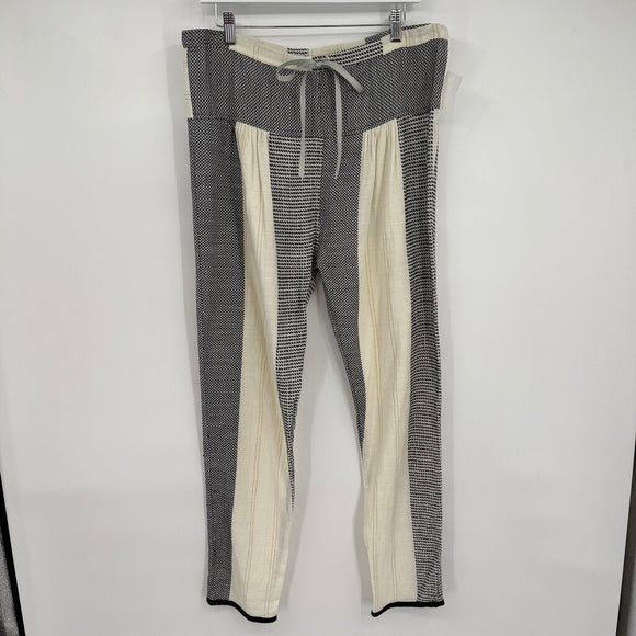women Ace & Jig Striped Harem Pants Cream and Black Pants