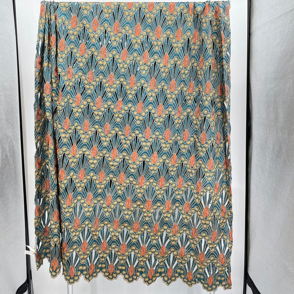 Pier 1 Imports Three Embroidered Boho Curtain Panels Teal Home Linens