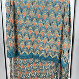 Pier 1 Imports Three Embroidered Boho Curtain Panels Teal Home Linens