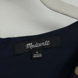 women Madewell Tulip-Sleeve Maxi Dress in Sweet Blossoms Navy Blue Dress 6