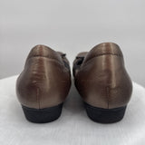 women Clarks Blanche Nora Ballet Flats Bronze Black Shoes 9