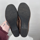 women Clarks Blanche Nora Ballet Flats Bronze Black Shoes 9