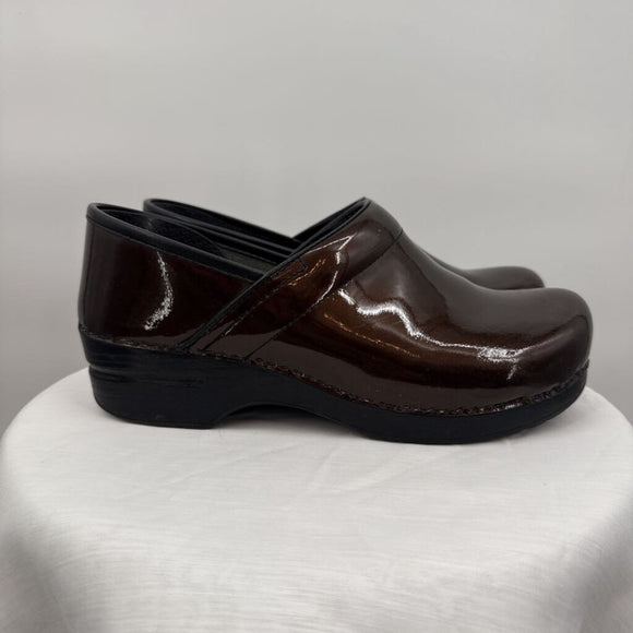 women Dansko Leather Clogs Bronze Shoes 40/9