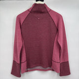 women Prana Lucia Mock Neck Wool Blend Rose Sweater S