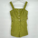 women Maeve - Anthro NWT The Colette Romper Moss Green Dress 12