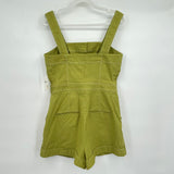 women Maeve - Anthro NWT The Colette Romper Moss Green Dress 12