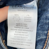 women Dear John Distressed Liam Straight Blue Jeans 25/0