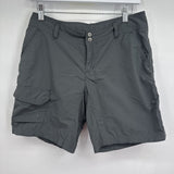 women Columbia 8" Omni Shade Gray Shorts 6