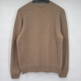 women Uniqlo Wool Crewneck Tan Sweater L