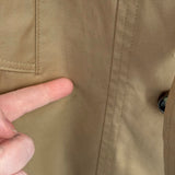 women London Fog Hooded Belted Trench Khaki Coat L Petite