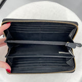 women Coach Patent Leather Wallet Black Purse