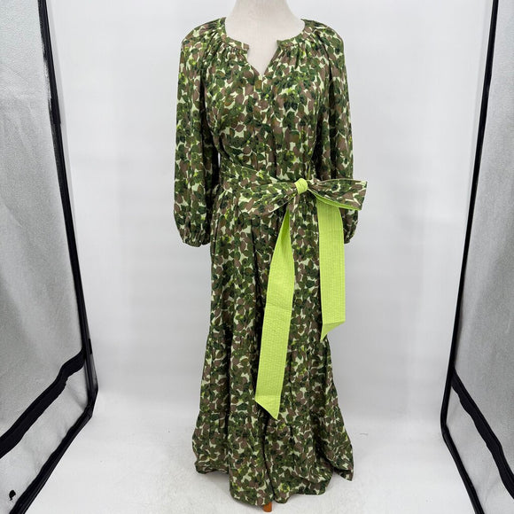 women Tuckernuck NWT Maxi Green Foilage Dress S