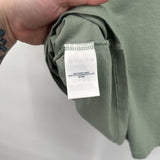 women Lands End Cotton Tee Green Knit Top 2X