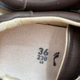 women Birkenstock Leather Sneaker Brown Shoes 36/5