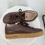 women Birkenstock Leather Sneaker Brown Shoes 36/5