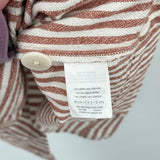 women Madewell Linen Button Back Shift Warm Nutmeg Dress S