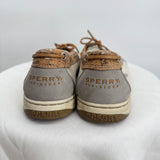 women Sperry Boat Shoe Tan Gray Shoes 10