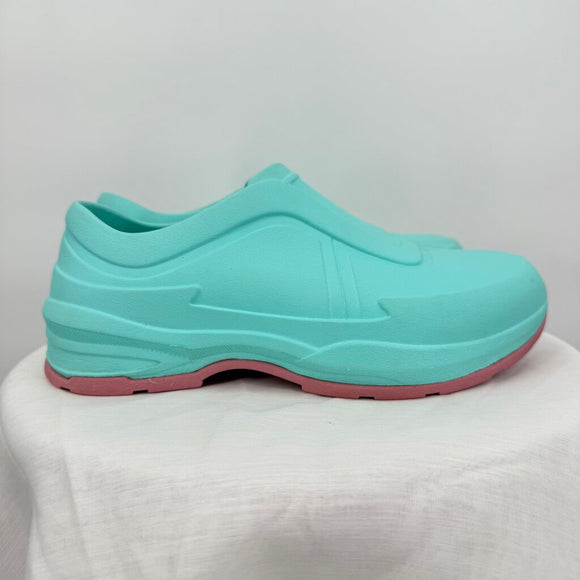 women Gales+ Nurse Blake Clogs Teal Pink Shoes 7.5
