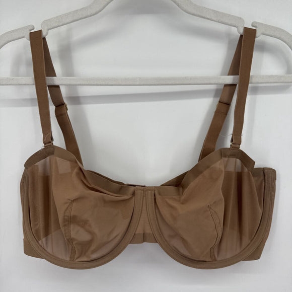 women Cuup Mesh Balconette Bra Taupe Intimates/Sleepwear 36F