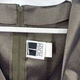 women Tadashi Vintage Formal Top Olive Brown Woven Top 8