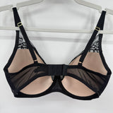 women Natori Flora Bra MSRP $72 Black/Light Mocha Intimates/Sleepwear 32G