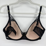 women Natori Flora Bra MSRP $72 Black/Light Mocha Intimates/Sleepwear 32G