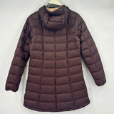 women REI Down Parka Purple Coat S