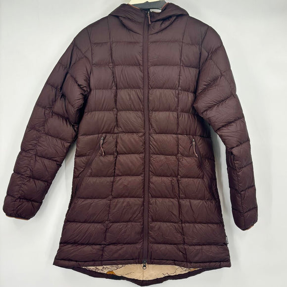 women REI Down Parka Purple Coat S