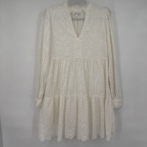 women Marea MSRP $220 Eyelet Lace White Dress M
