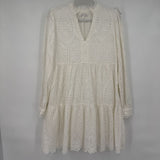 women Marea MSRP $220 Eyelet Lace White Dress M