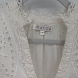 women Marea MSRP $220 Eyelet Lace White Dress M