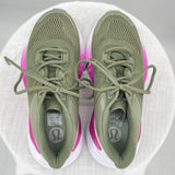 women Lululemon Blissfeel Running Shoe Rosemary Green Highlighter Purple White Shoes 6