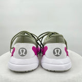 women Lululemon Blissfeel Running Shoe Rosemary Green Highlighter Purple White Shoes 6
