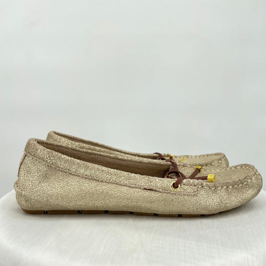 women Sperry Katherine Loafer Gold Brown Shoes 8