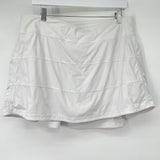 women Lululemon Pace Rival Mid-Rise Skirt White Activewear 14