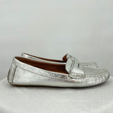 women Kenneth Cole Gentle Souls Penny Loafers Silver Shoes 7 1/2