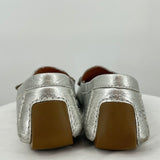 women Kenneth Cole Gentle Souls Penny Loafers Silver Shoes 7 1/2