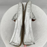 women Kenneth Cole Gentle Souls Penny Loafers Silver Shoes 7 1/2