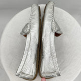 women Kenneth Cole Gentle Souls Penny Loafers Silver Shoes 7 1/2